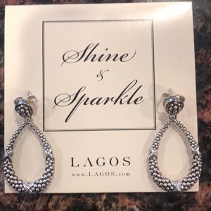 LAGOS beaded drop earrings